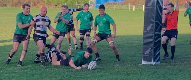George Williams scores a superb try for Neyland. Picture Bill Carne